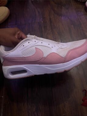 Nike Women’s Pink and White Air-Style Athletic Sneakers